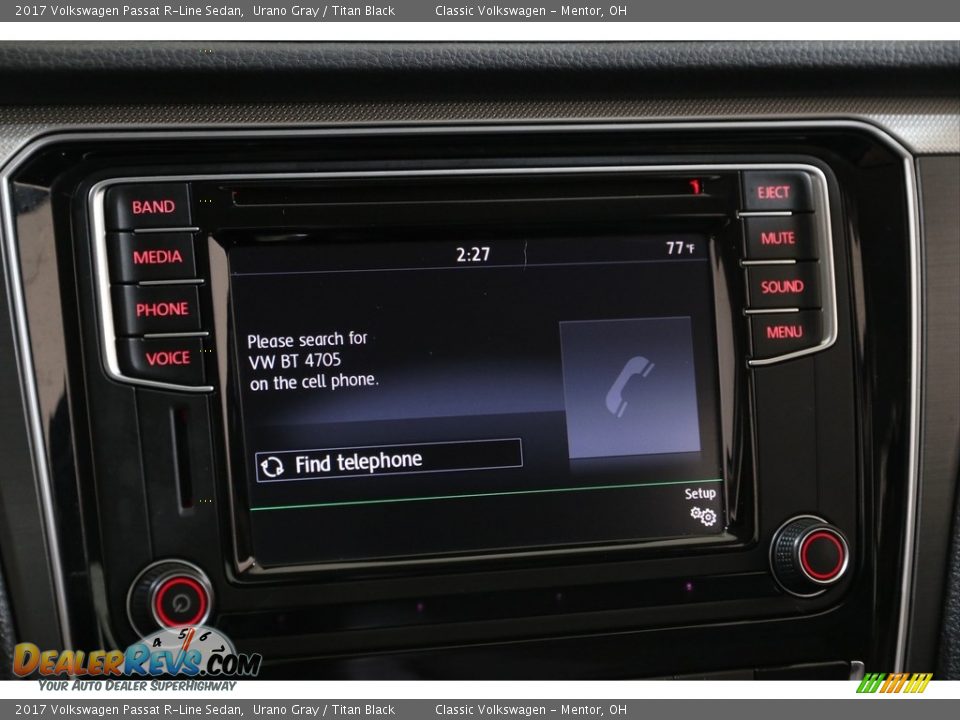 2017 Volkswagen Passat R-Line Sedan Urano Gray / Titan Black Photo #11