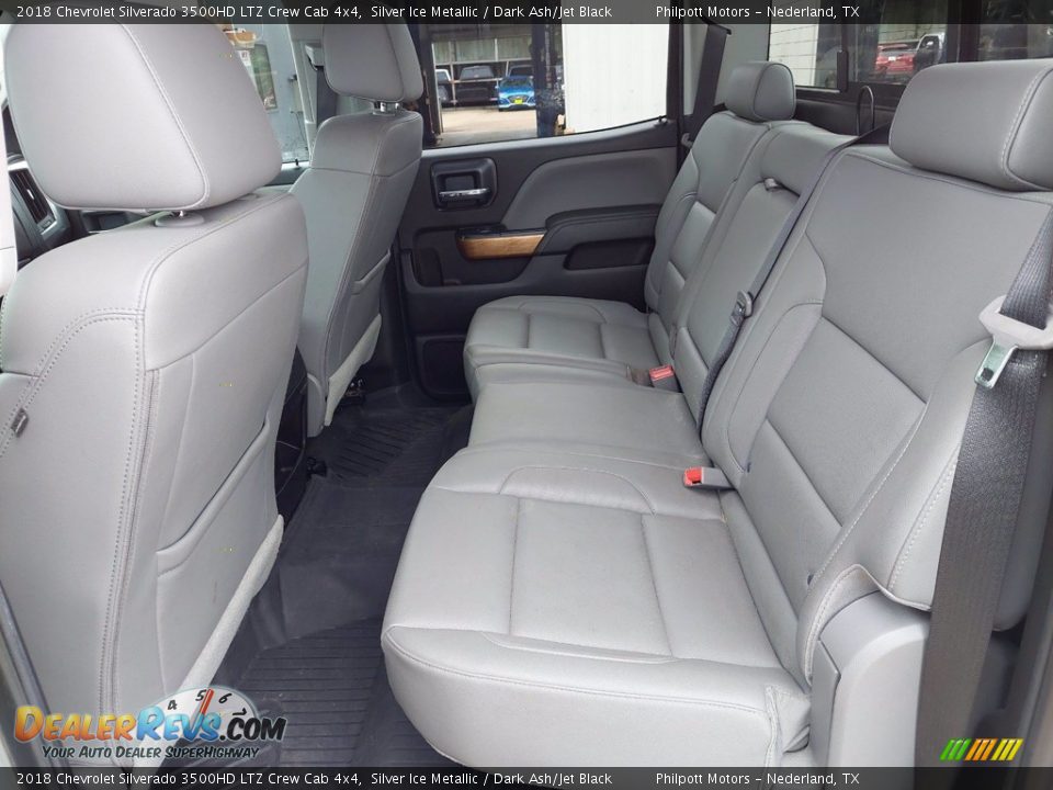 Rear Seat of 2018 Chevrolet Silverado 3500HD LTZ Crew Cab 4x4 Photo #23