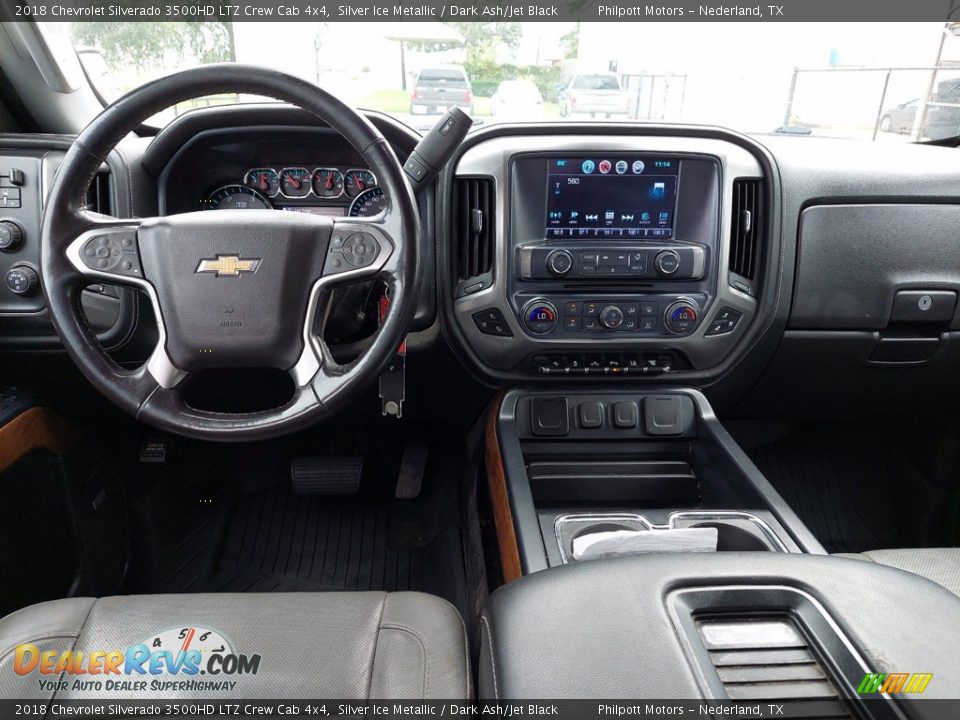 Dashboard of 2018 Chevrolet Silverado 3500HD LTZ Crew Cab 4x4 Photo #24