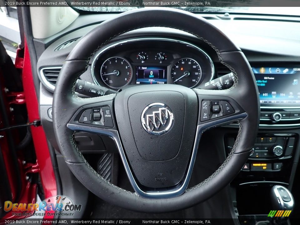 2019 Buick Encore Preferred AWD Winterberry Red Metallic / Ebony Photo #21