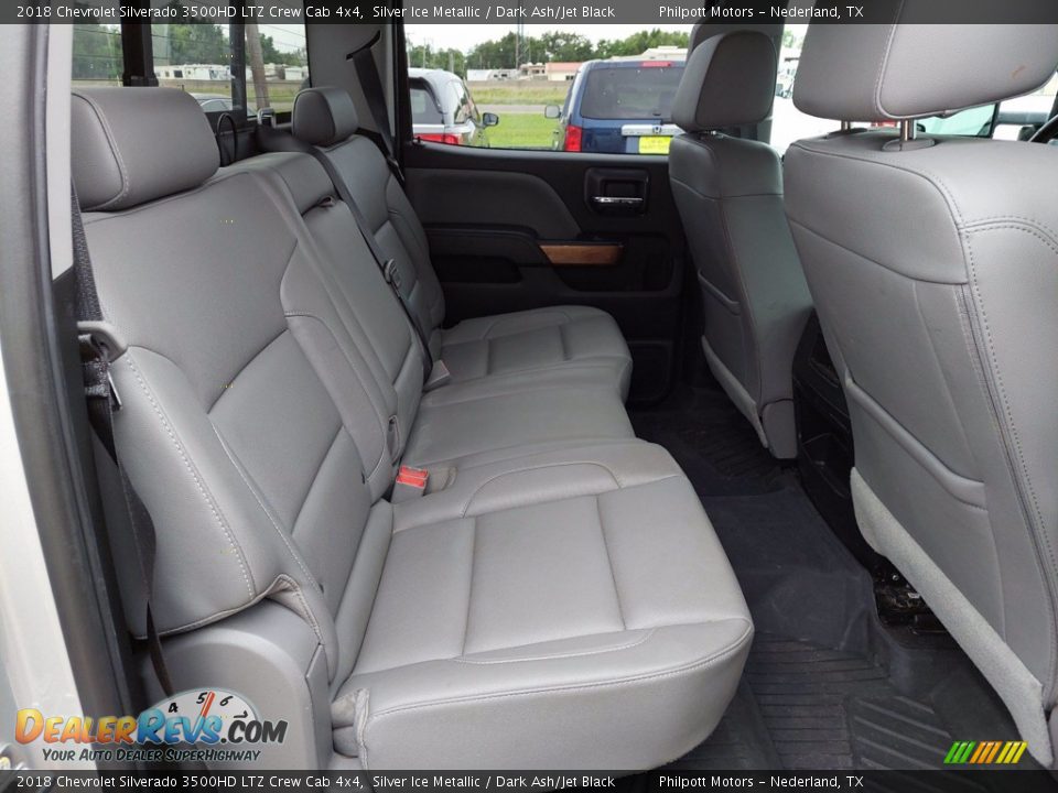 Rear Seat of 2018 Chevrolet Silverado 3500HD LTZ Crew Cab 4x4 Photo #27