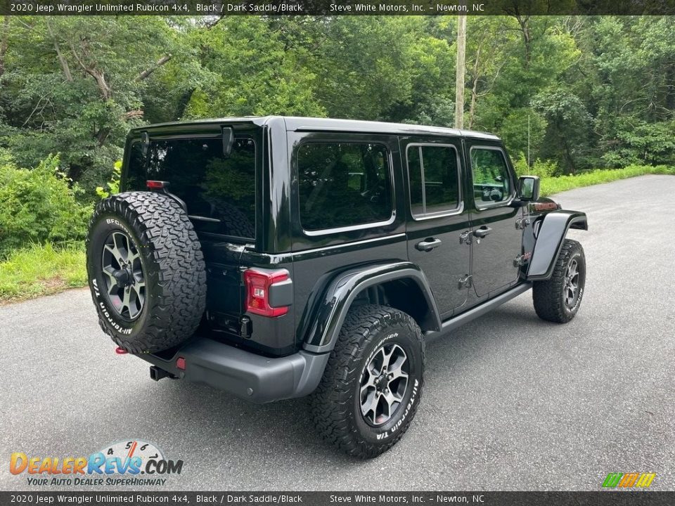 2020 Jeep Wrangler Unlimited Rubicon 4x4 Black / Dark Saddle/Black Photo #7