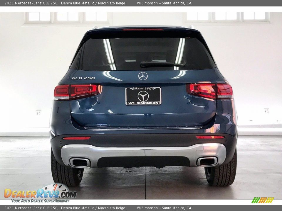 2021 Mercedes-Benz GLB 250 Denim Blue Metallic / Macchiato Beige Photo #3