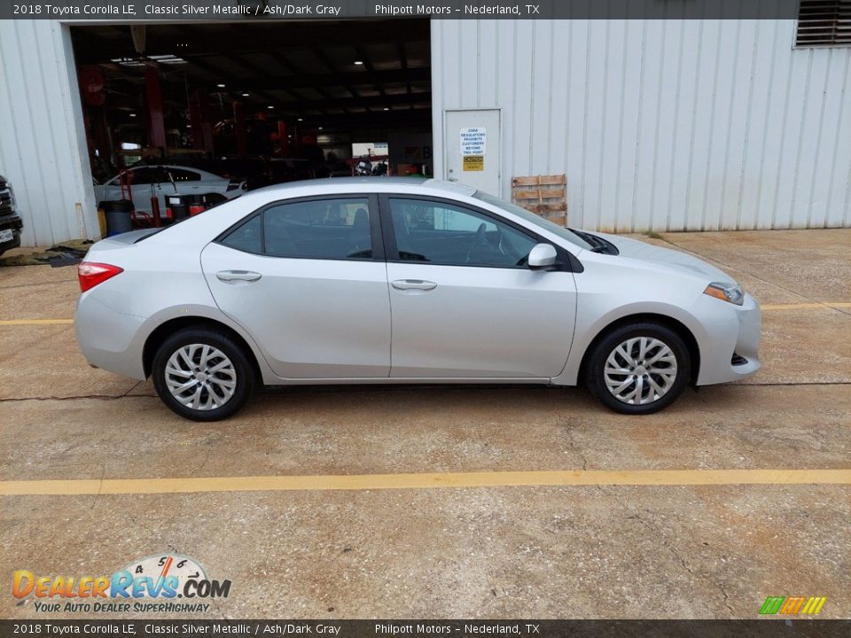 2018 Toyota Corolla LE Classic Silver Metallic / Ash/Dark Gray Photo #6