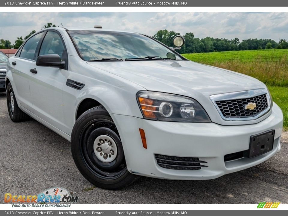 2013 Chevrolet Caprice PPV Heron White / Dark Pewter Photo #1