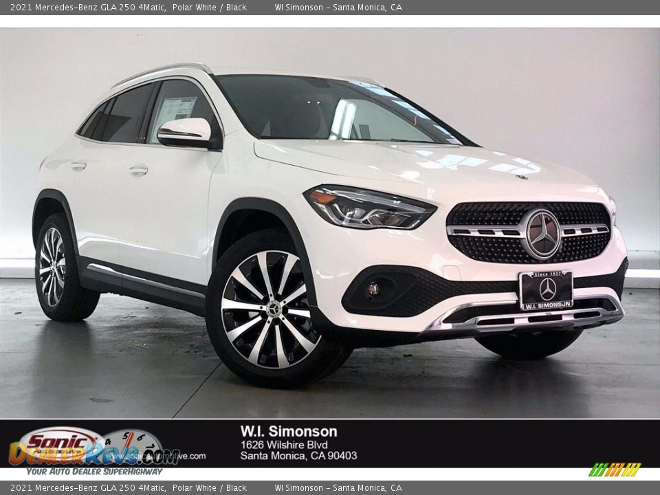 2021 Mercedes-Benz GLA 250 4Matic Polar White / Black Photo #1