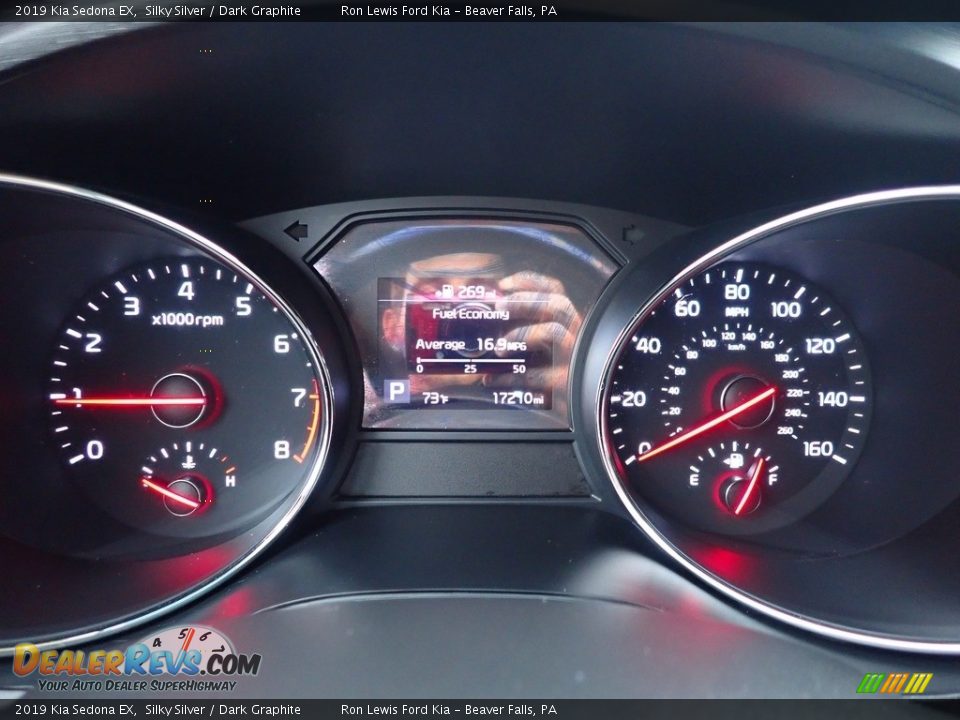 2019 Kia Sedona EX Silky Silver / Dark Graphite Photo #16