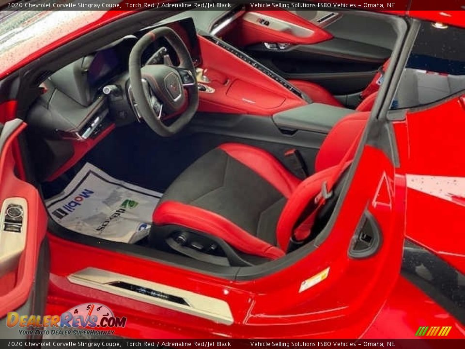 Adrenaline Red/Jet Black Interior - 2020 Chevrolet Corvette Stingray Coupe Photo #2