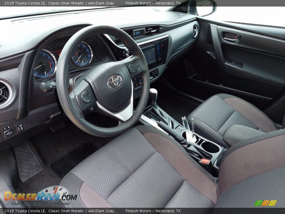 2018 Toyota Corolla LE Classic Silver Metallic / Ash/Dark Gray Photo #28