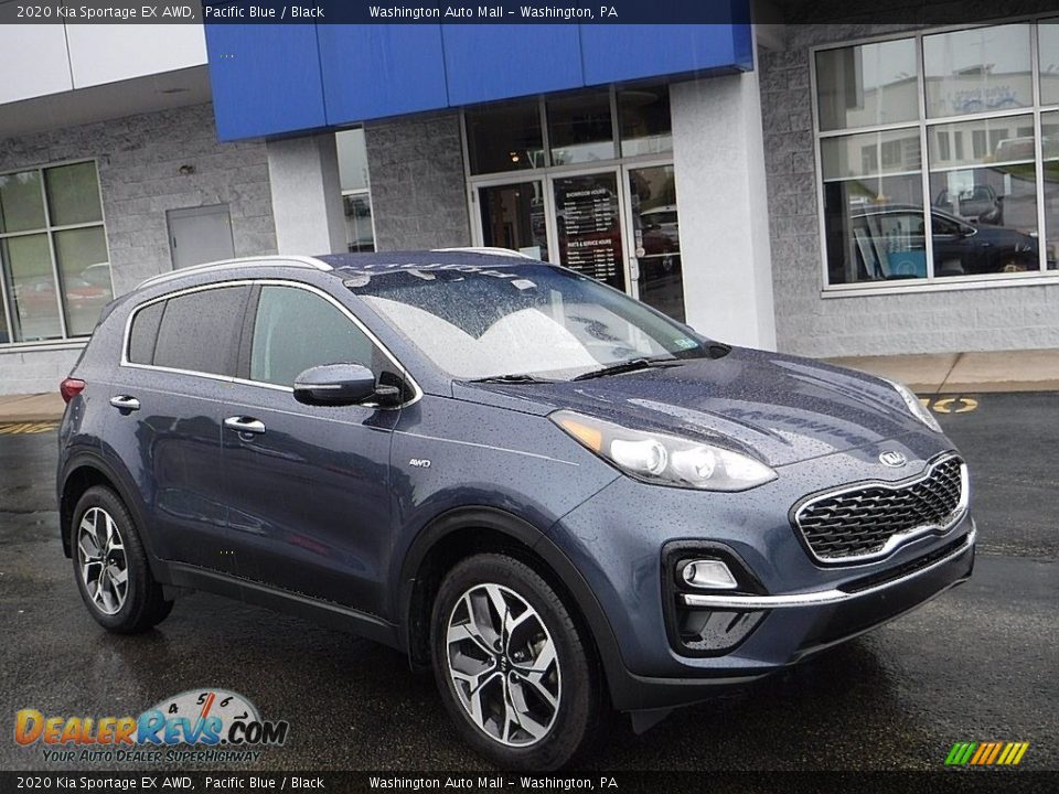 2020 Kia Sportage EX AWD Pacific Blue / Black Photo #1