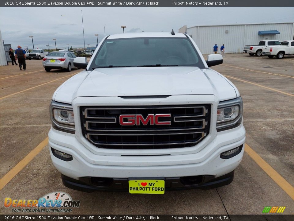 2016 GMC Sierra 1500 Elevation Double Cab 4WD Summit White / Dark Ash/Jet Black Photo #2