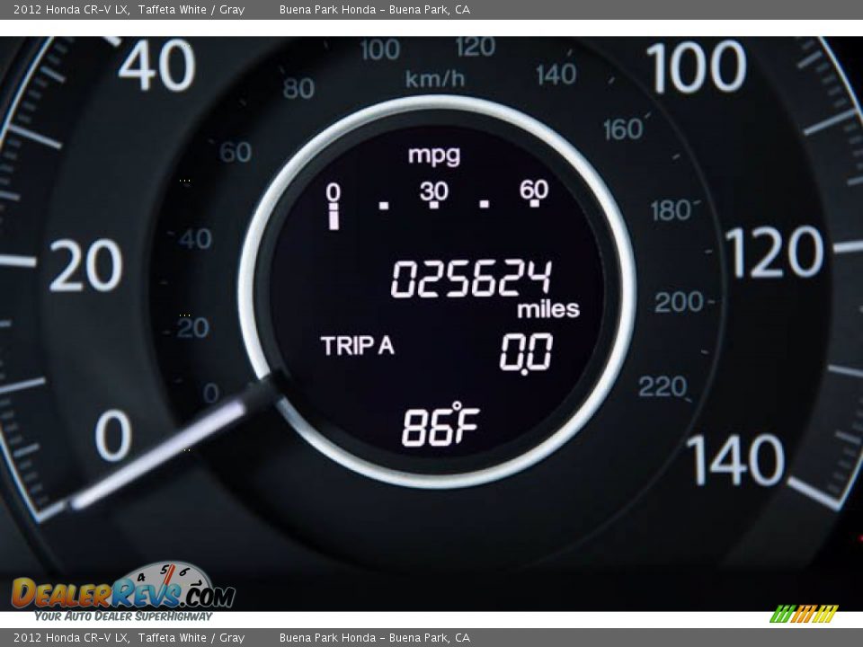 2012 Honda CR-V LX Taffeta White / Gray Photo #6