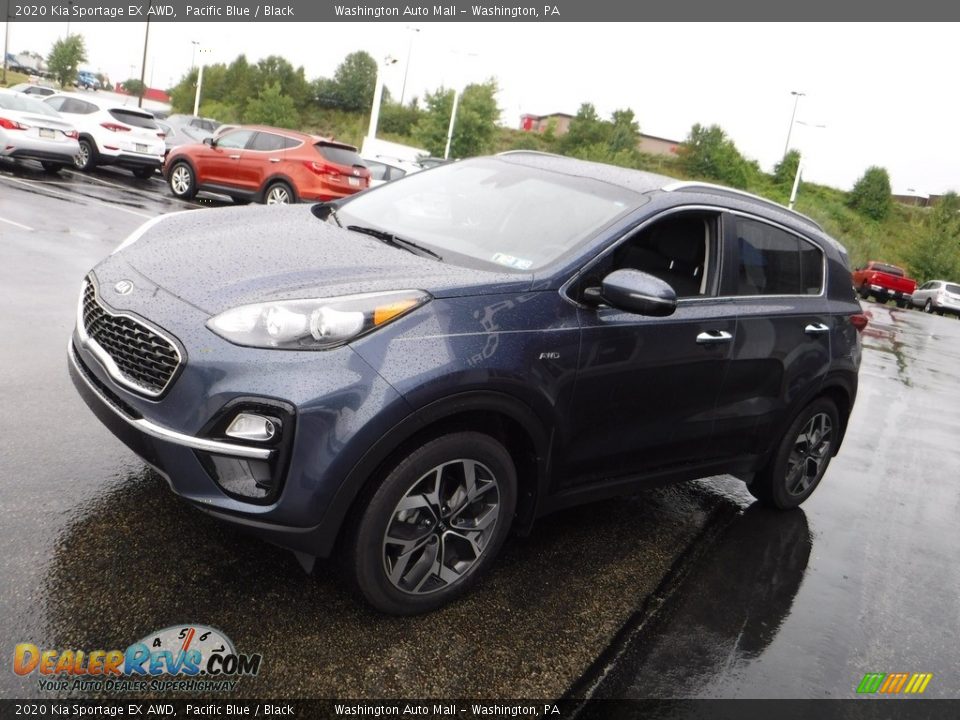 2020 Kia Sportage EX AWD Pacific Blue / Black Photo #6