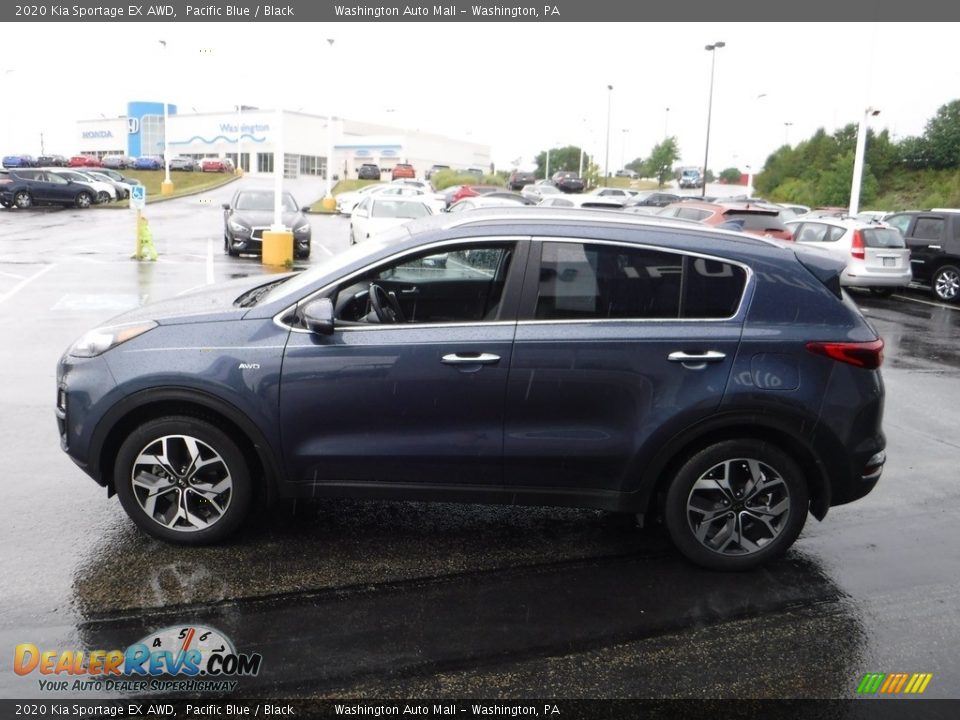 2020 Kia Sportage EX AWD Pacific Blue / Black Photo #7