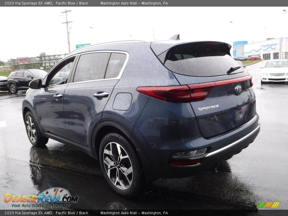 2020 Kia Sportage EX AWD Pacific Blue / Black Photo #8