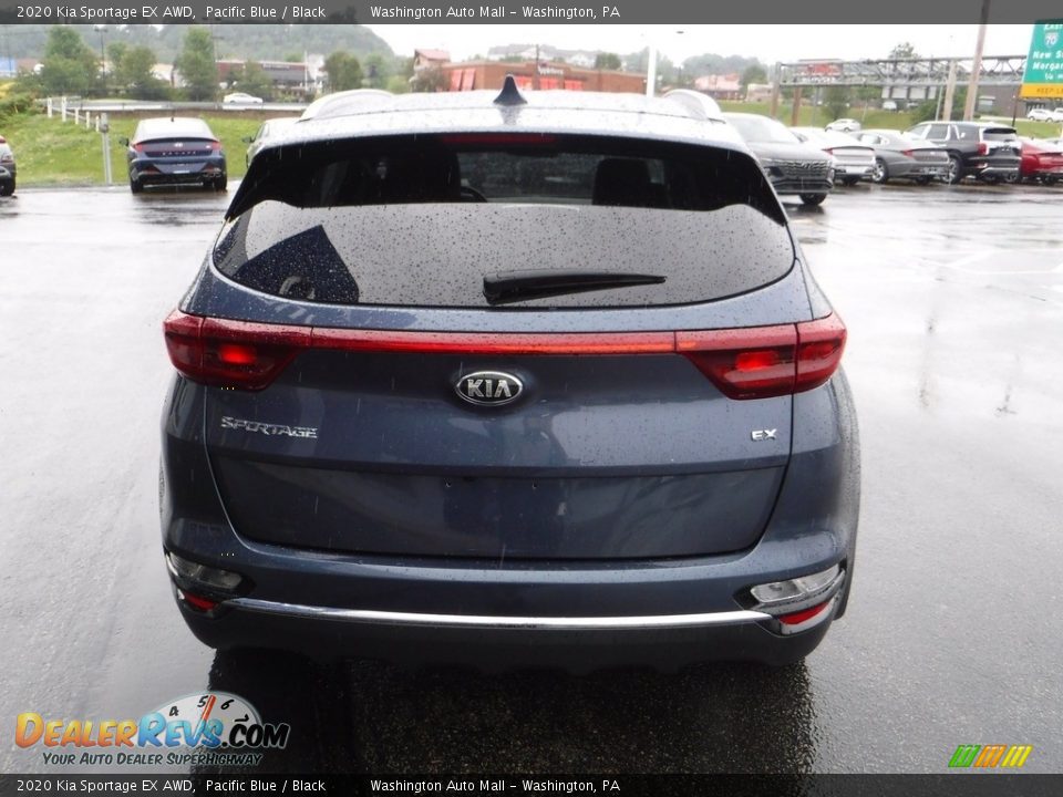 2020 Kia Sportage EX AWD Pacific Blue / Black Photo #9