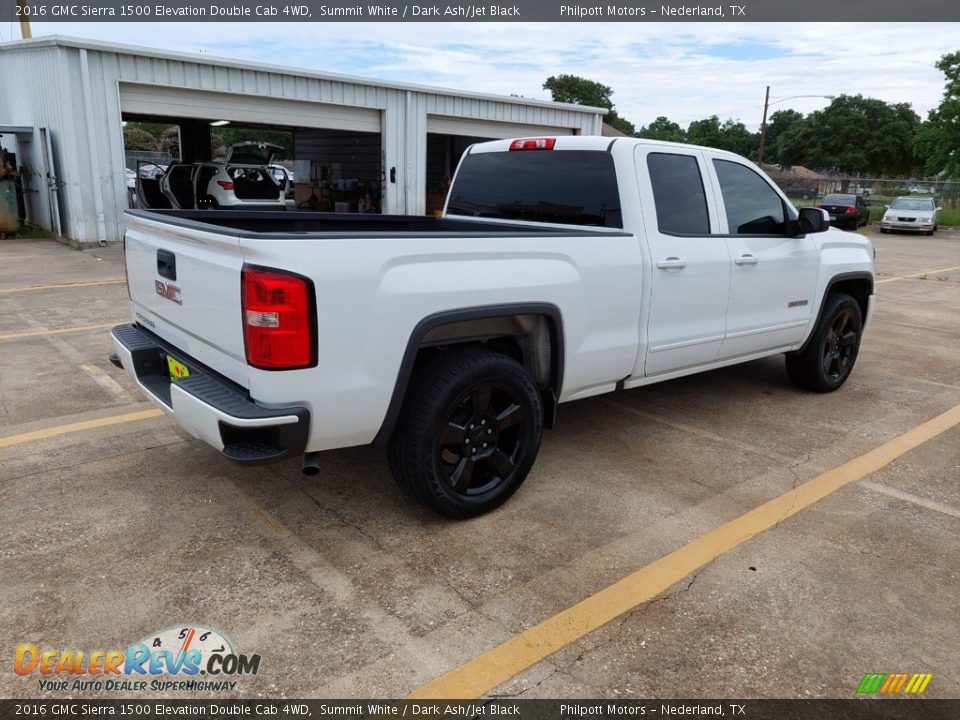 2016 GMC Sierra 1500 Elevation Double Cab 4WD Summit White / Dark Ash/Jet Black Photo #7