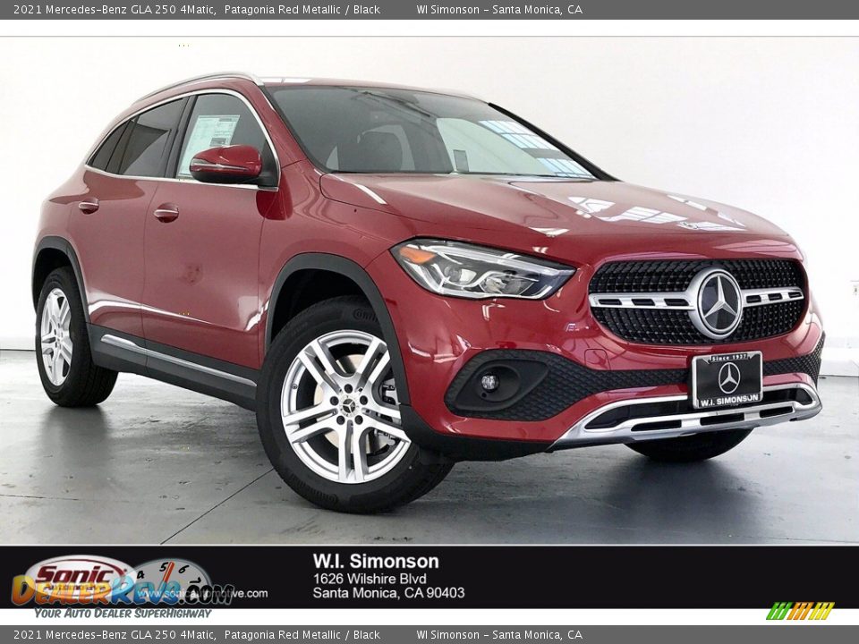 2021 Mercedes-Benz GLA 250 4Matic Patagonia Red Metallic / Black Photo #1