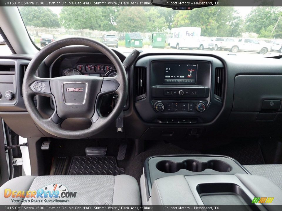 Dashboard of 2016 GMC Sierra 1500 Elevation Double Cab 4WD Photo #10