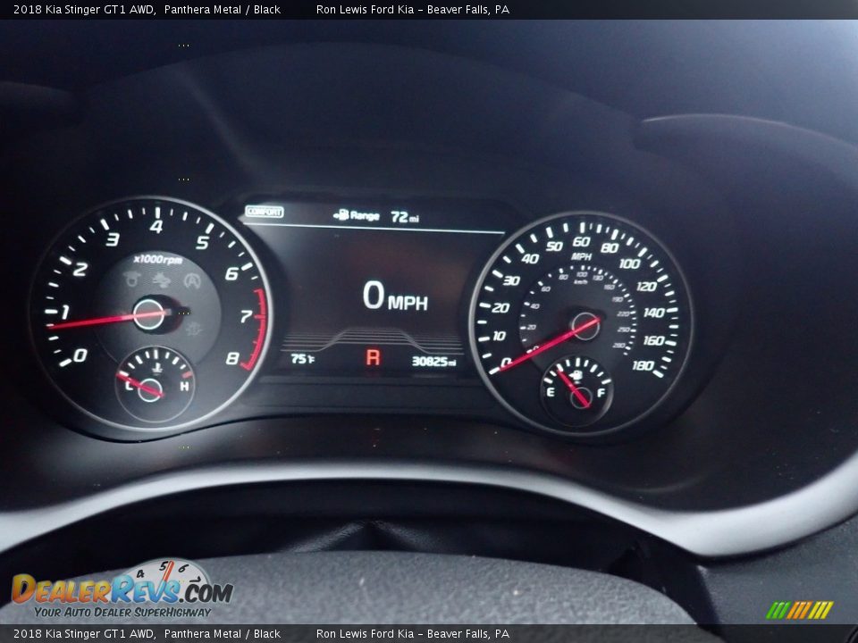2018 Kia Stinger GT1 AWD Panthera Metal / Black Photo #20