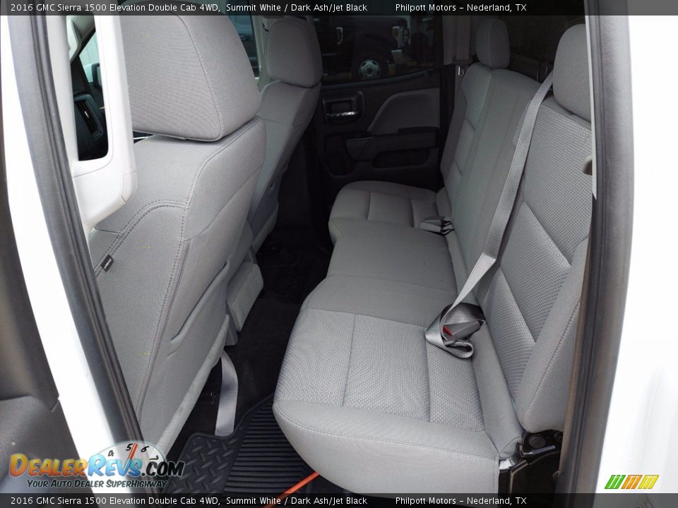 Rear Seat of 2016 GMC Sierra 1500 Elevation Double Cab 4WD Photo #11