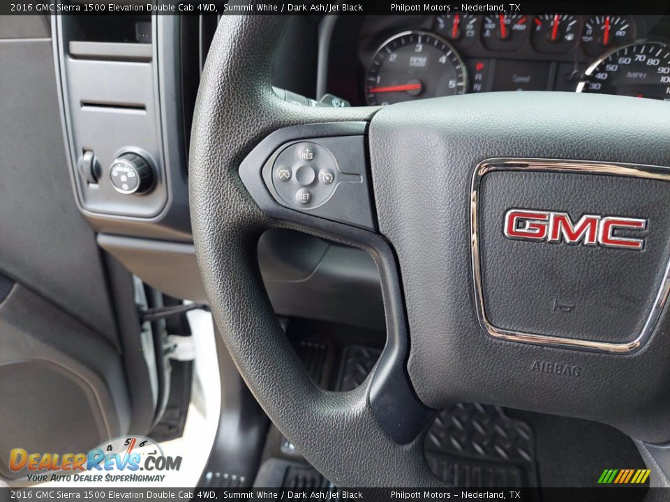 2016 GMC Sierra 1500 Elevation Double Cab 4WD Steering Wheel Photo #15