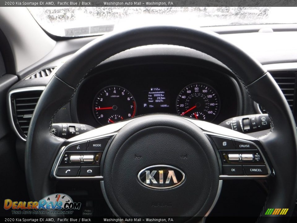 2020 Kia Sportage EX AWD Pacific Blue / Black Photo #22