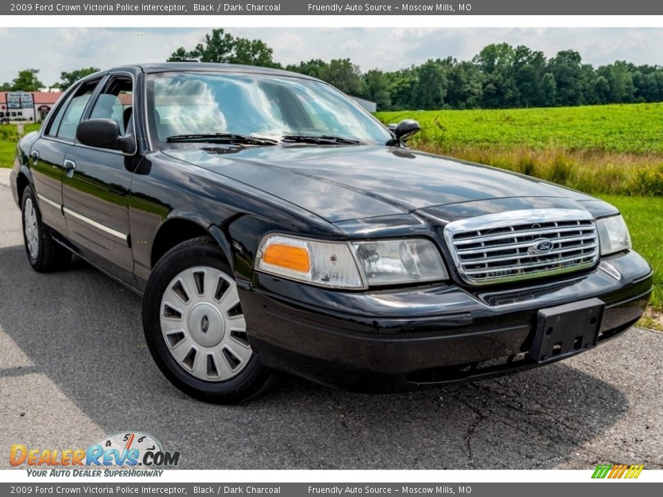 2009 Ford Crown Victoria Police Interceptor Black / Dark Charcoal Photo #1