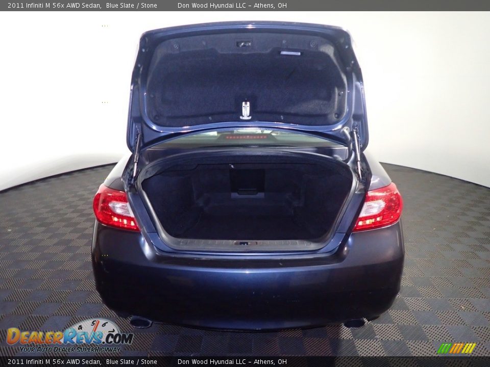 2011 Infiniti M 56x AWD Sedan Blue Slate / Stone Photo #16