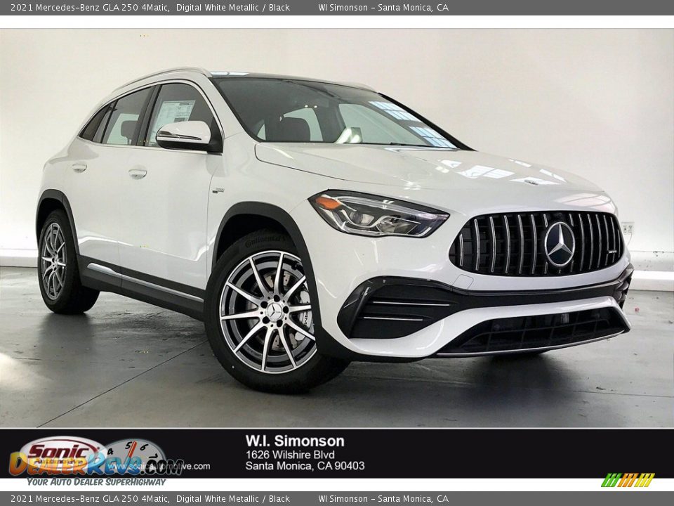 2021 Mercedes-Benz GLA 250 4Matic Digital White Metallic / Black Photo #1