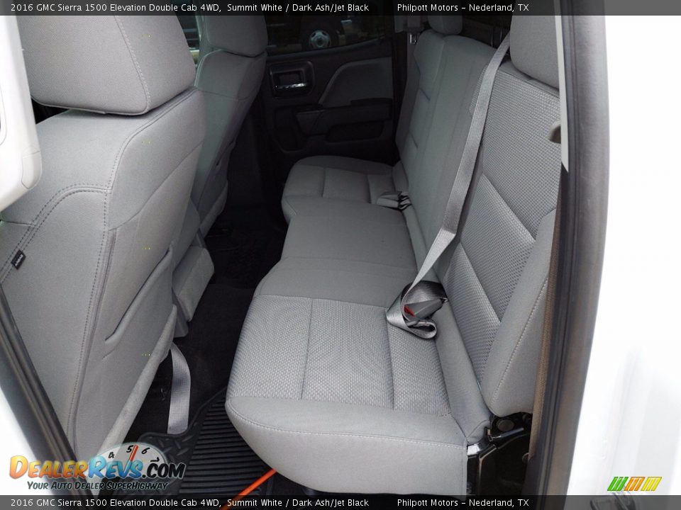 Rear Seat of 2016 GMC Sierra 1500 Elevation Double Cab 4WD Photo #23