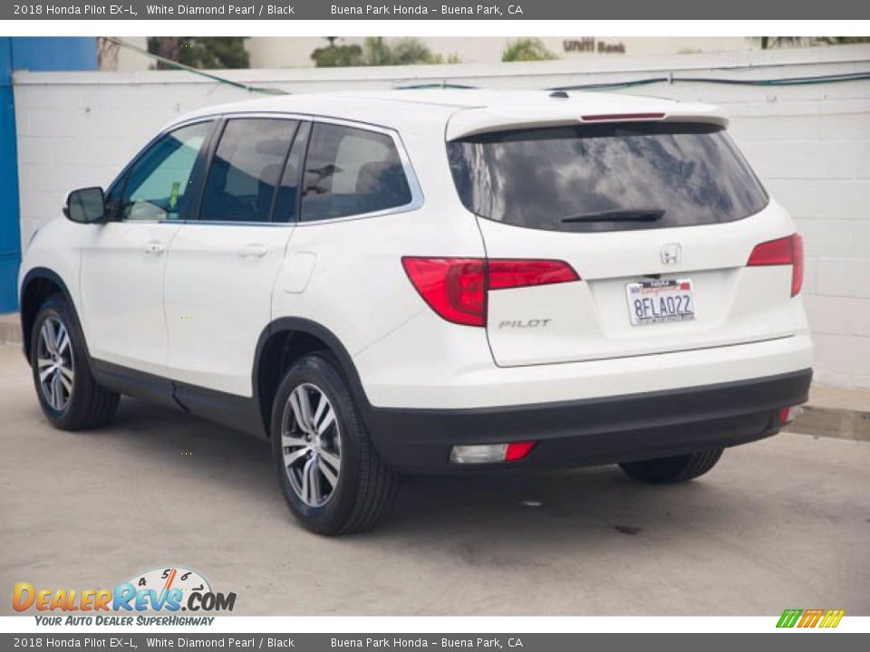 2018 Honda Pilot EX-L White Diamond Pearl / Black Photo #2