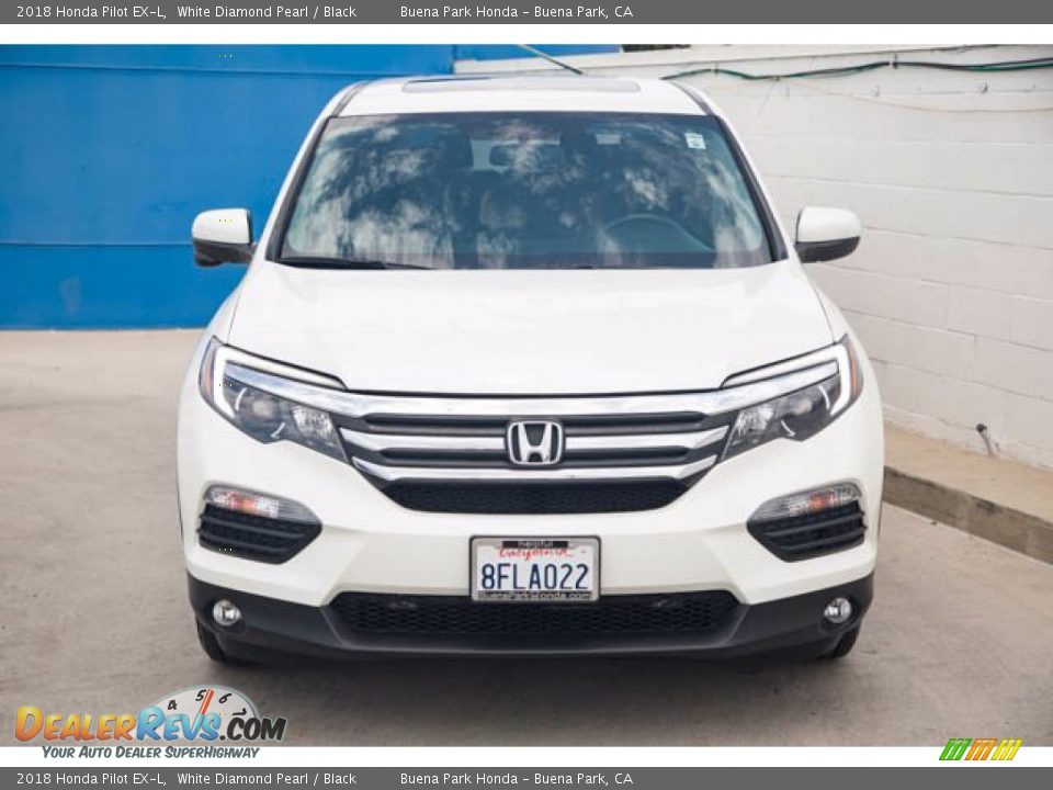 2018 Honda Pilot EX-L White Diamond Pearl / Black Photo #7