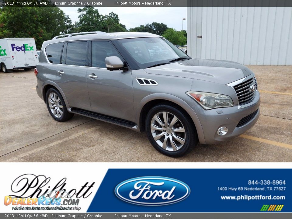 2013 Infiniti QX 56 4WD Platinum Graphite / Graphite Photo #1