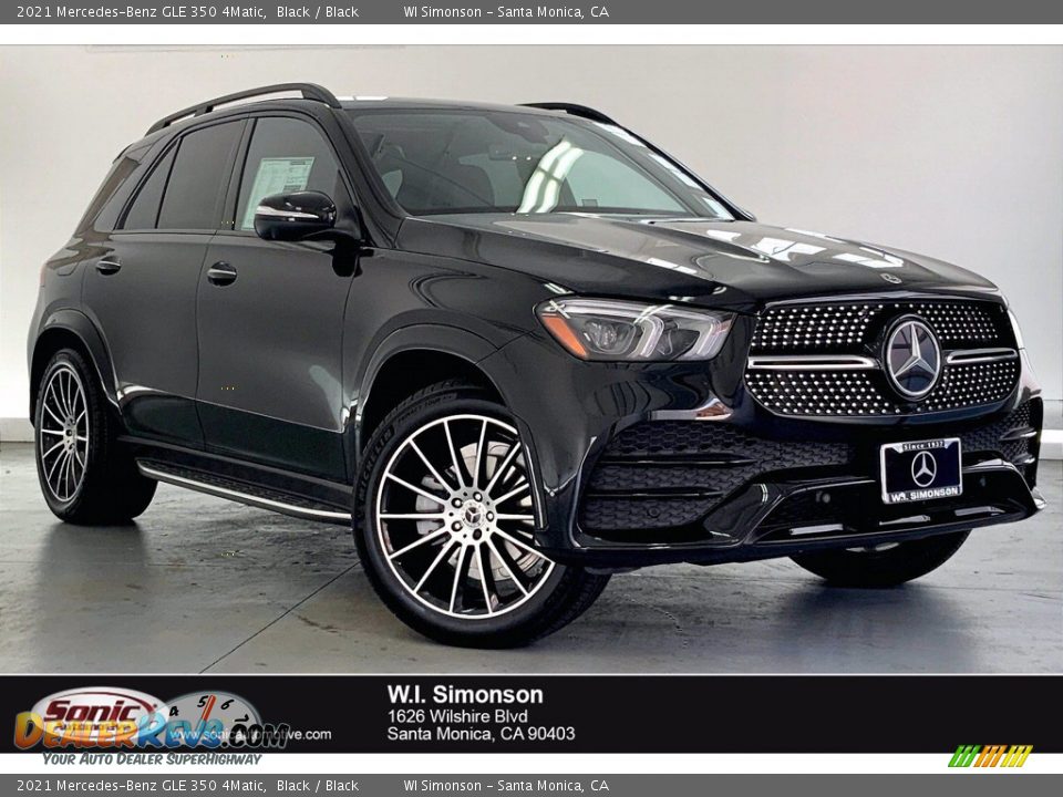 2021 Mercedes-Benz GLE 350 4Matic Black / Black Photo #1