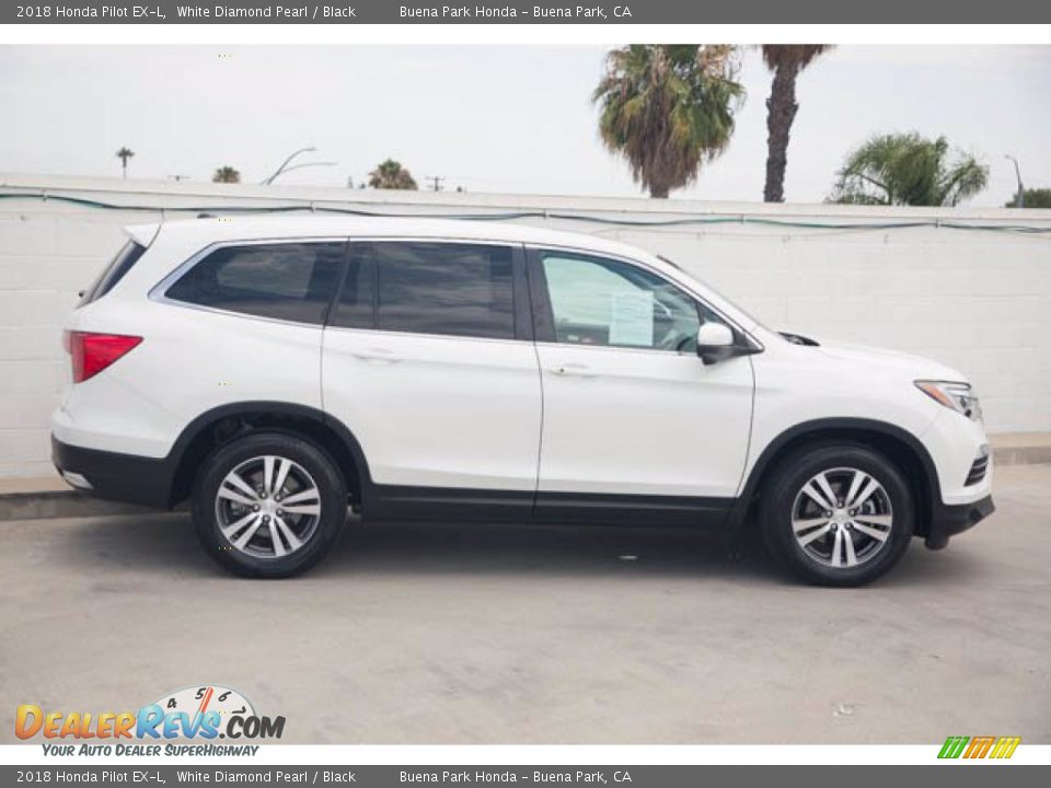 2018 Honda Pilot EX-L White Diamond Pearl / Black Photo #12