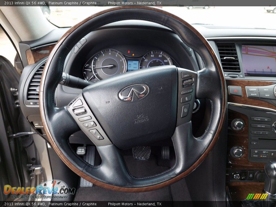 2013 Infiniti QX 56 4WD Steering Wheel Photo #15