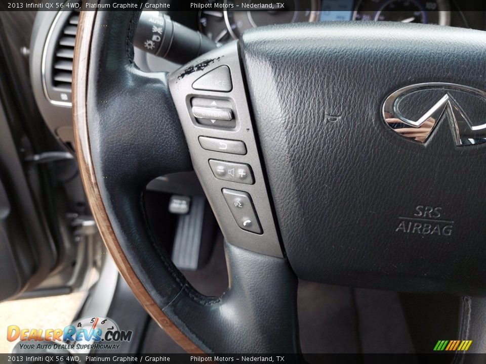 2013 Infiniti QX 56 4WD Steering Wheel Photo #16