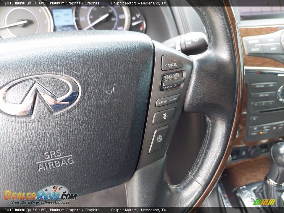 2013 Infiniti QX 56 4WD Steering Wheel Photo #17