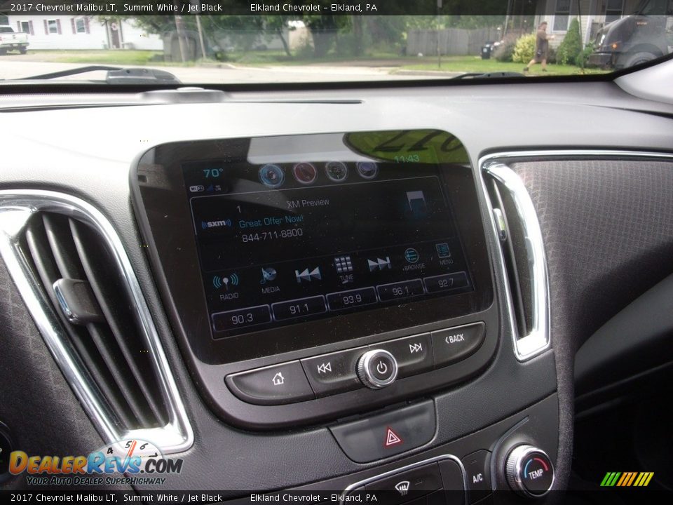 2017 Chevrolet Malibu LT Summit White / Jet Black Photo #21