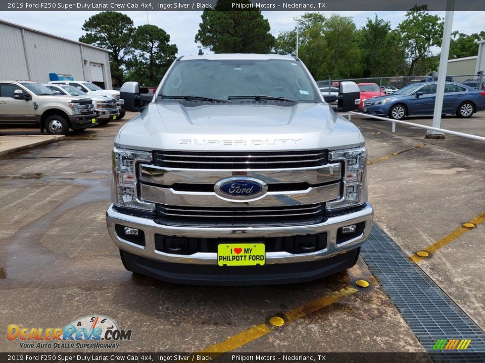 2019 Ford F250 Super Duty Lariat Crew Cab 4x4 Ingot Silver / Black Photo #2