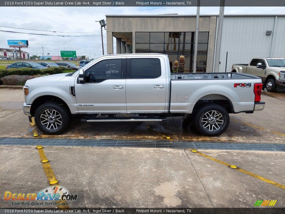 2019 Ford F250 Super Duty Lariat Crew Cab 4x4 Ingot Silver / Black Photo #4