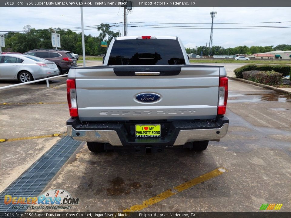 2019 Ford F250 Super Duty Lariat Crew Cab 4x4 Ingot Silver / Black Photo #6