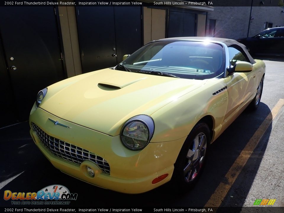 2002 Ford Thunderbird Deluxe Roadster Inspiration Yellow / Inspiration Yellow Photo #1