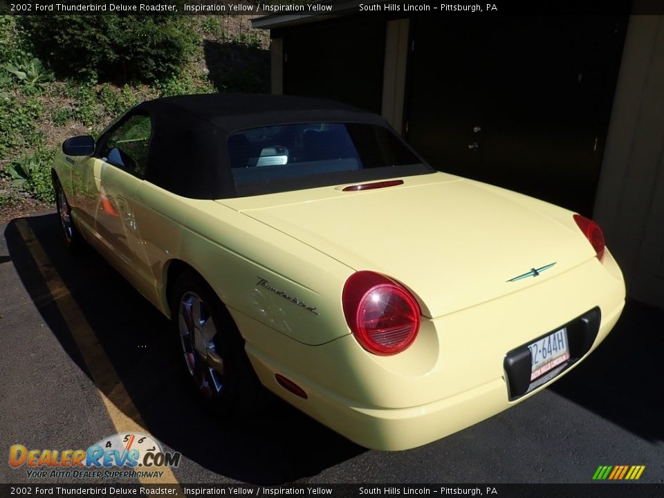 2002 Ford Thunderbird Deluxe Roadster Inspiration Yellow / Inspiration Yellow Photo #2