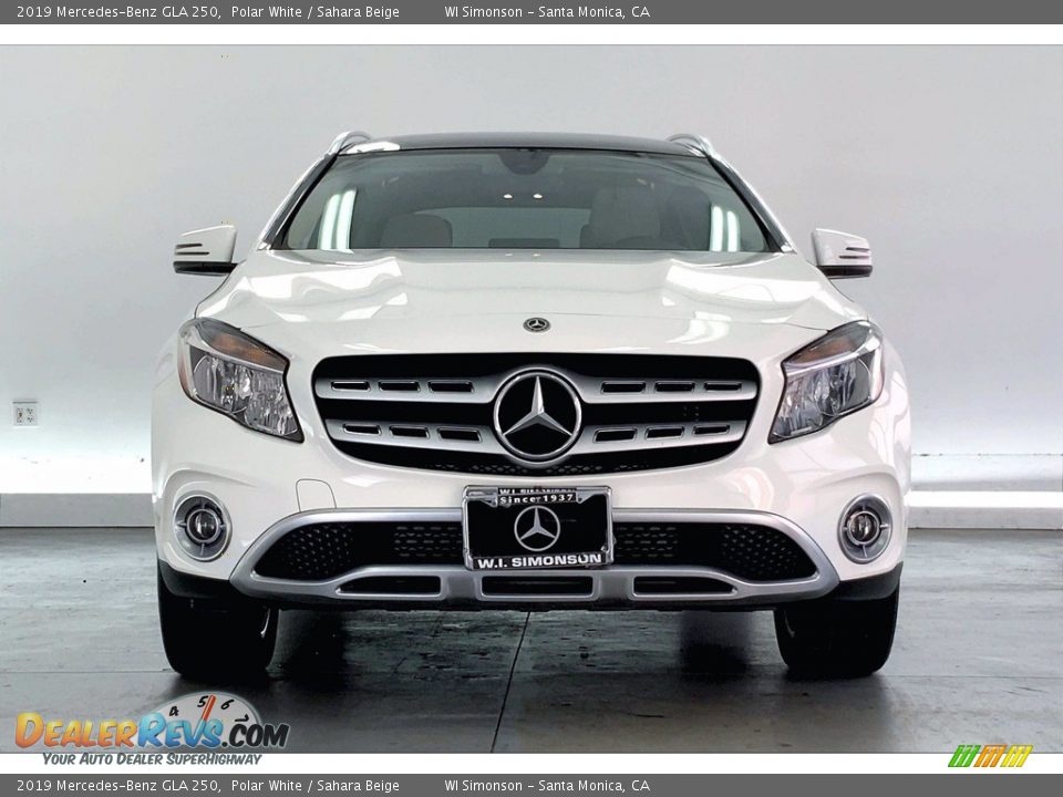 2019 Mercedes-Benz GLA 250 Polar White / Sahara Beige Photo #2