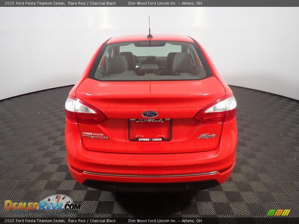 2015 Ford Fiesta Titanium Sedan Race Red / Charcoal Black Photo #14