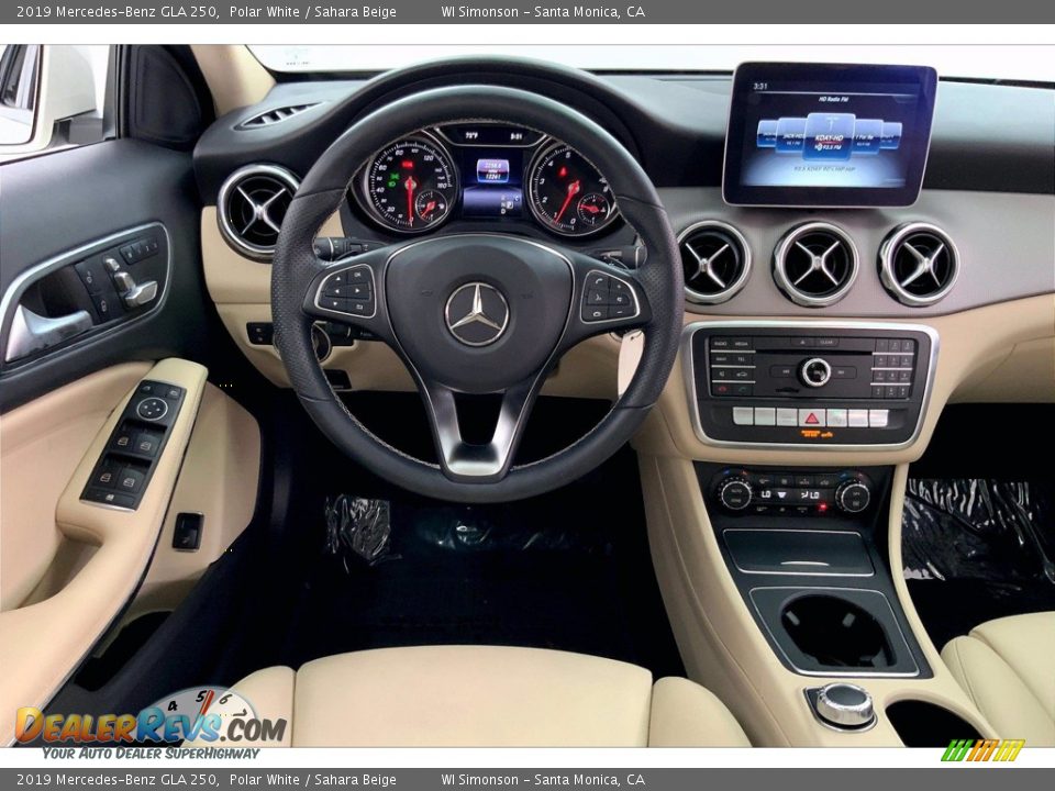 2019 Mercedes-Benz GLA 250 Polar White / Sahara Beige Photo #4