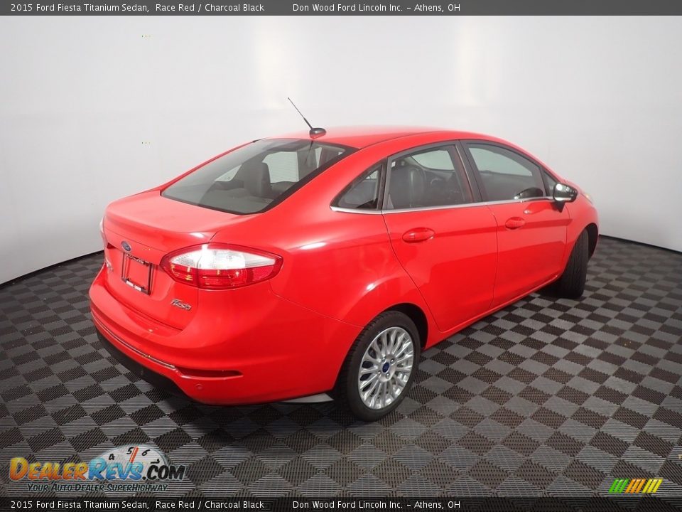 2015 Ford Fiesta Titanium Sedan Race Red / Charcoal Black Photo #18