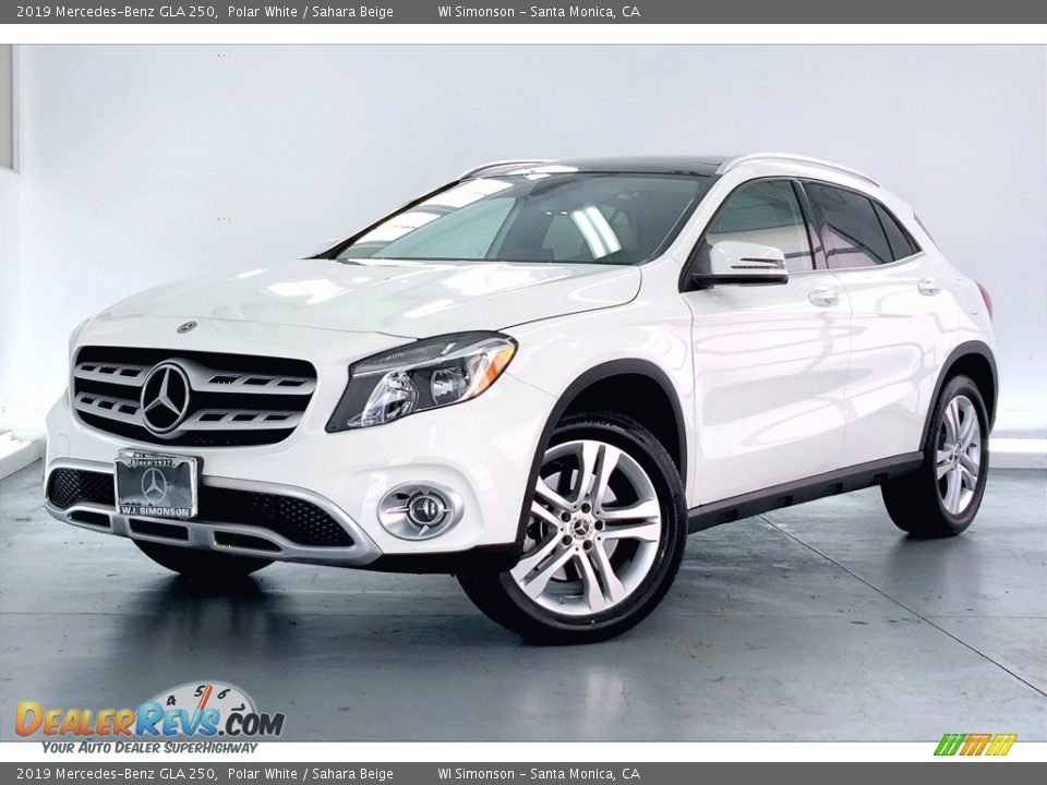 2019 Mercedes-Benz GLA 250 Polar White / Sahara Beige Photo #12